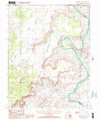 Horsethief Canyon 1988 topographic map thumbnail