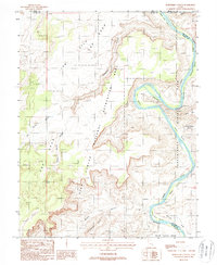 Horsethief Canyon 1988 topographic map thumbnail
