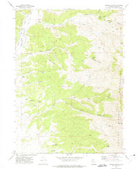 Ingham Canyon 1971 topographic map thumbnail