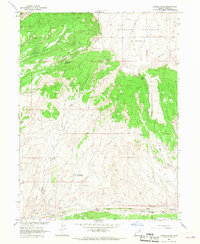 Jensen Ridge 1966 topographic map thumbnail