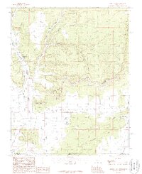 Johnson Lakes 1987 topographic map thumbnail