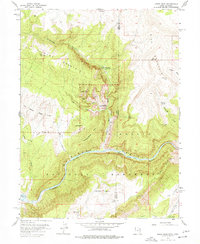 Jones Hole 1955 topographic map thumbnail