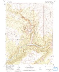 Jones Hole 1955 topographic map thumbnail