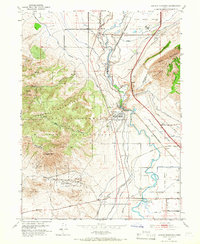 Jordan Narrows 1951 topographic map thumbnail