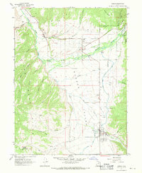 Kamas 1967 topographic map preview