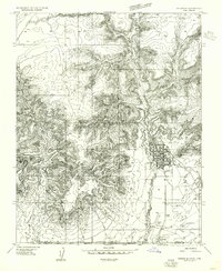 Kanab SE 1954 topographic map preview
