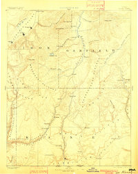 Kanab 1886 topographic map preview
