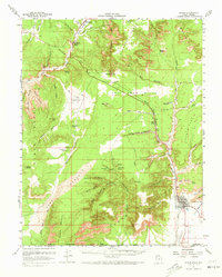 Kanab 1957 topographic map thumbnail