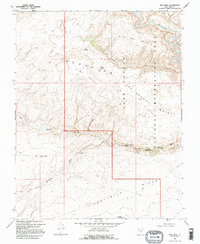 King Mesa 1968 topographic map thumbnail
