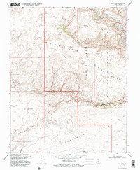 King Mesa 1968 topographic map thumbnail