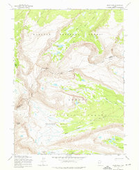 Kings Peak 1965 topographic map thumbnail