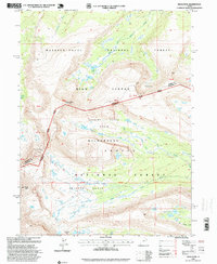 Kings Peak 1996 topographic map thumbnail