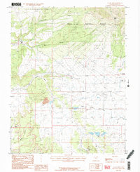 La Sal West 1987 topographic map thumbnail