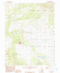 La Sal West 1987 topographic map thumbnail