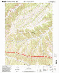 Lance Canyon 1996 topographic map thumbnail