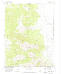 Lookout Pass 1971 topographic map thumbnail
