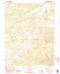 Lower Bowns Reservoir 1985 topographic map thumbnail
