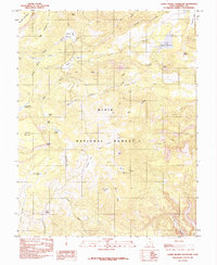 Lower Bowns Reservoir 1985 topographic map thumbnail