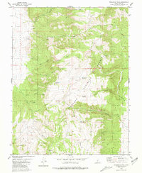 Mahustan Peak 1980 topographic map thumbnail