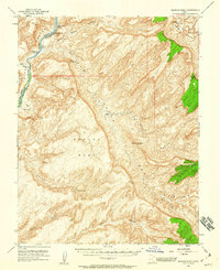 Mancos Mesa 1952 topographic map thumbnail