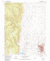 Manti 1965 topographic map thumbnail