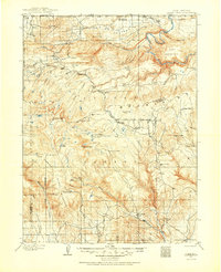 Marsh Peak 1906 topographic map thumbnail