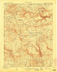 Marsh Peak 1908 topographic map preview