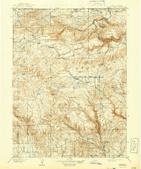 Marsh Peak 1908 topographic map thumbnail
