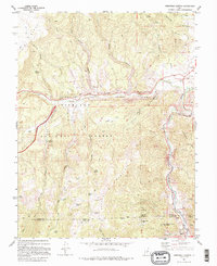 Marysvale Canyon 1981 topographic map thumbnail