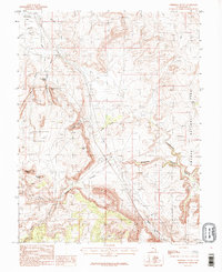 Merrimac Butte 1985 topographic map thumbnail