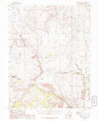 Merrimac Butte 1985 topographic map thumbnail