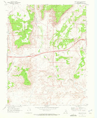 Mesa Butte 1968 topographic map thumbnail