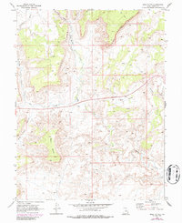 Mesa Butte 1968 topographic map thumbnail