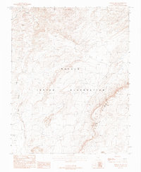 Mexican Hat SE 1988 topographic map thumbnail