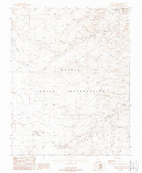 Mexican Hat SW 1988 topographic map thumbnail
