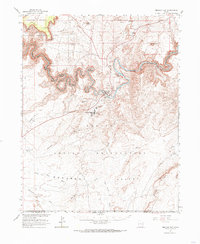 Mexican Hat 1963 topographic map thumbnail