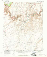 Mexican Hat 1963 topographic map thumbnail
