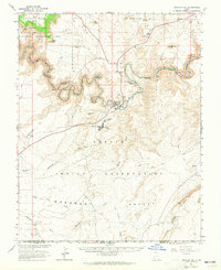 Mexican Hat 1963 topographic map thumbnail