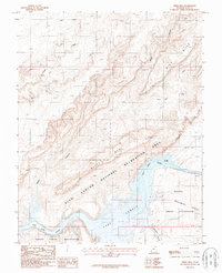 Mikes Mesa 1987 topographic map thumbnail
