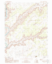 Mineral Canyon 1988 topographic map thumbnail