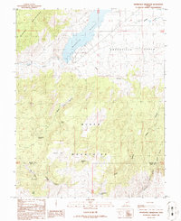 Minersville Reservoir 1986 topographic map thumbnail