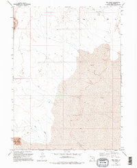 Miry Wash 1991 topographic map thumbnail
