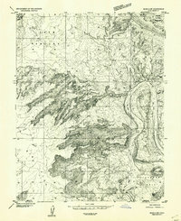 Moab 4 SW 1952 topographic map thumbnail