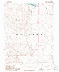 Monitor Butte 1987 topographic map thumbnail