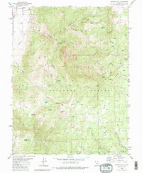 Monroe Peak 1980 topographic map thumbnail