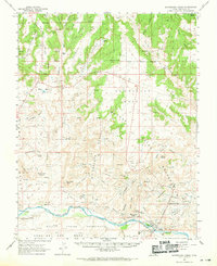 Montezuma Creek 1962 topographic map thumbnail