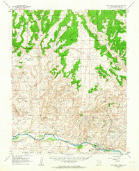 Montezuma Creek 1962 topographic map thumbnail