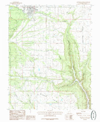 Monticello South 1985 topographic map thumbnail