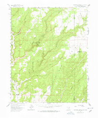 Monument Canyon 1957 topographic map thumbnail
