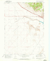 Monument Peak NE 1968 topographic map thumbnail
